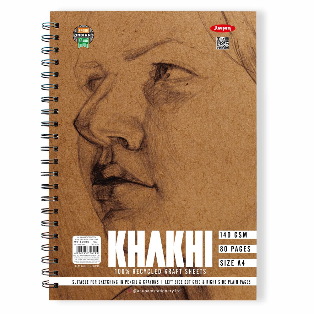 Anupam KHAKHI-Sketch-Book-Wire-O A4